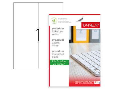 Tanex Etiket Laser 105x297 TW2297