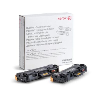 Xerox 106R04349 B210 B205 B215 Dual Pack Toner 6000 Sayfa